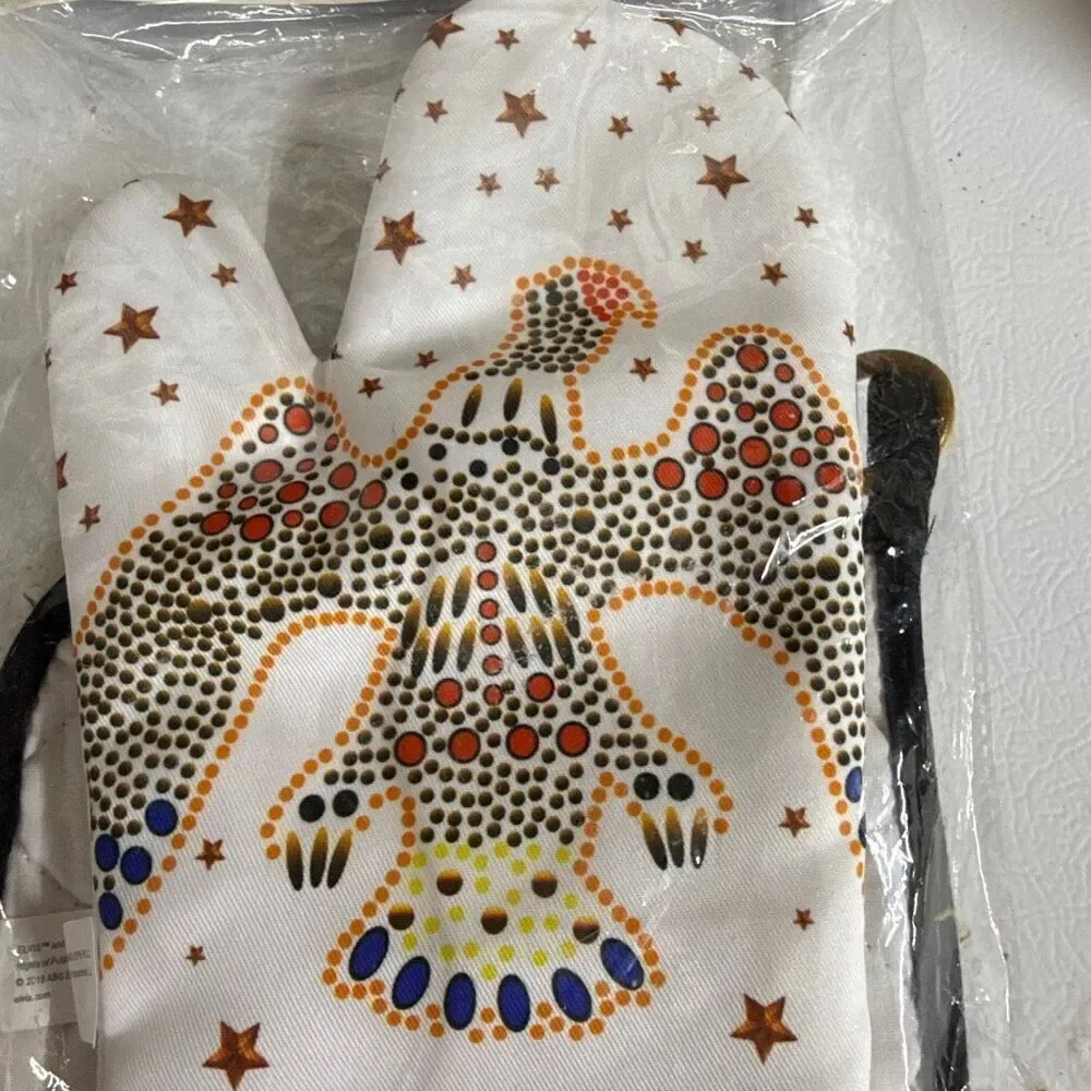 NWT Elvis Presley White Jumpsuit Eagle Oven Mitt & Pot Holder 2 Pcs Kitchen Set